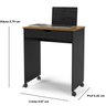 Mesa para Computador e Notebook Escrivaninha Vera - Cores - Comprar Moveis em Casa:preto / Freijo - 2