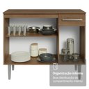 Ver imagem 7 de Buffet Aparador 105cm 3 Portas e 1 Gaveta rustic Madesa Rustic