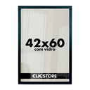 Ver imagem 1 de Moldura A2 42x60cm com Vidro e Fundo para Quadros Diplomas Certificados Fotos:preto