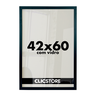Moldura A2 42x60cm com Vidro e Fundo para Quadros Diplomas Certificados Fotos:preto - 1