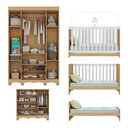Ver imagem 5 de Quarto de Bebê Completo C/berço Americano 3x1 Colchão Ternura Multimóveis Mp4663 Madeirado/off