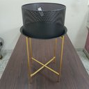 Ver imagem 4 de Mesa Lateral Canto Sala Home&co com Cachepo Metal Vaso Decorativo Planta 55x40x40cm Preto