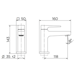 Torneira Docol Lift para Banheiro de Mesa Cromada - 3