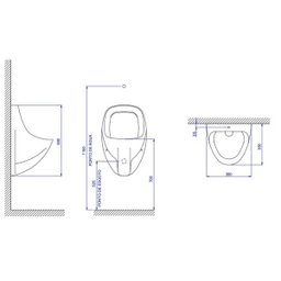 Mictório com Sifão Integrado M713 Branco - Deca M.713.17 - 2