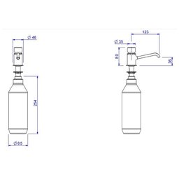 Dispensador de Sabão Liquido Decamatic Cromado Deca 2015.C - 2