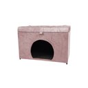 Ver imagem 1 de Puff Pet Baú Estofado para Cachorro e Gato - Rose Claro