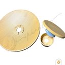 Ver mais imagens de Arandela Eclipse Redonda Mainz Foskal Madeira 8w Led 3000k Luz Indireta Ip65 Externa Bivolt