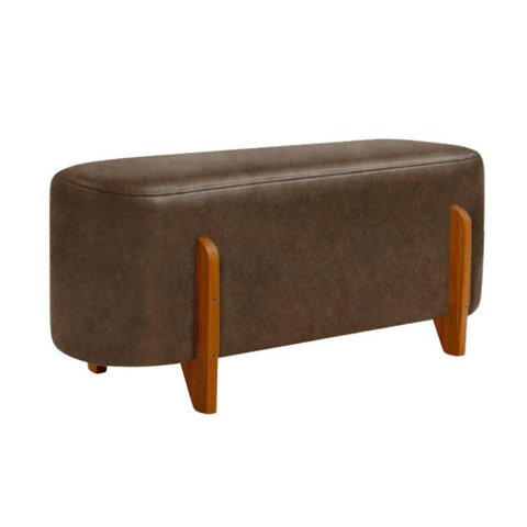 Puff Recamier Organico Imperial 100 cm Corino Canela Impo
