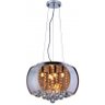 Pendente/Plafon em Vidro e Cristal Attractive Âmbar 50cm G9 - Lustre Design Moderno Sala/Quarto - 1