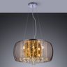 Pendente/Plafon em Vidro e Cristal Attractive Âmbar 50cm G9 - Lustre Design Moderno Sala/Quarto - 2