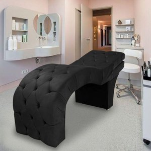 Maca Estofada Reclinável Sobrancelhas Cílios Suede Simaria Cor:preto