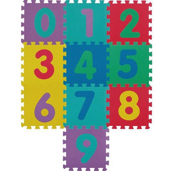 Tapete Em Eva Numeros 10Pcs.32X32Cm. Mor - 1