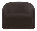 Ver imagem 2 de Poltrona Decorativa Estofada Recepção Julia Suede Marrom - Lm Decor