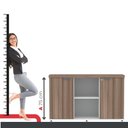 Ver imagem 5 de Armário para Escritório com Chave 121,5cm PE40 Branco