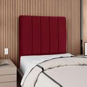 Ver imagem 2 de Cabeceira Solteiro 100 Cm com Frame Dalia Suede Vinho Artte