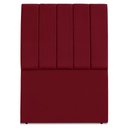 Ver imagem 5 de Cabeceira Solteiro 100 Cm com Frame Dalia Suede Vinho Artte