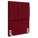 Ver imagem 1 de Cabeceira Solteiro 100 Cm com Frame Dalia Suede Vinho Artte