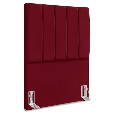 Cabeceira Solteiro 100 Cm com Frame Dalia Suede Vinho Artte