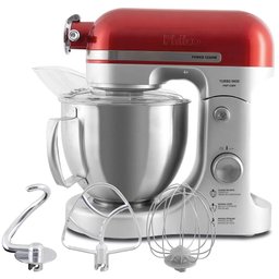 Batedeira Planetária Philco Turbo Vermelho e Inox 127V PBP1200V - 2
