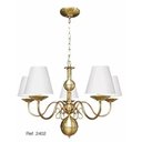 Ver imagem 1 de Lustre Holandês Caisma 5 Braços Alumínio Sala 65 cm 2402 - Aço Escovado