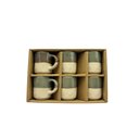 Ver imagem 4 de Conjunto 6 Xícaras de Café em Cerâmica Verde 100ml Es0004 Btc