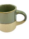 Ver imagem 3 de Conjunto 6 Xícaras de Café em Cerâmica Verde 100ml Es0004 Btc