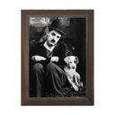 Ver imagem 1 de Quadro Moldurado Charlie Chaplin Cinema Decoração Parede