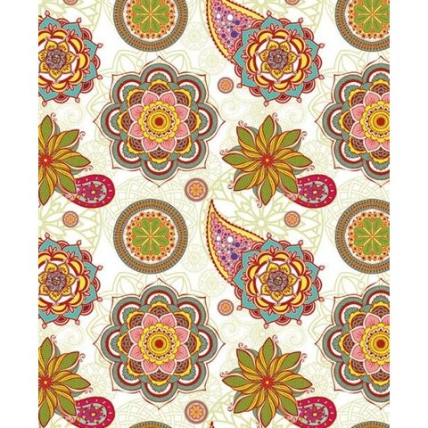 Papel Adesivo Mandala Plastcover 45 Cm x 10 Metros