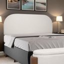 Ver imagem 1 de Painel Suspenso Cabeceira Orgânica Império para Cama Box Queen Size 160cm Bouclê - Sofa Store:bouclê