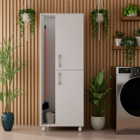 Organizador de Lavanderia Multiuso Branco