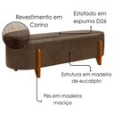 Ver imagem 4 de Puff Recamier Organico Imperial 160 cm Corino Canela Impo
