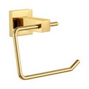 Ver imagem 1 de Porta Papel Higienico Papeleira Dourado Brilhante Quadrado Luxo