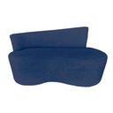 Ver imagem 4 de Namoradeira Sofá 2 Lugares Yara Orgânica Veludo Azul Marinho