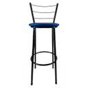 Ver mais imagens de Kit 4 Banquetas Alta Preta Cozinha Gourmet Americana Balcão:azul