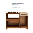 Ver imagem 6 de Balcão Cooktop 4 Bocas 1 Porta 1 Gaveta Chicago