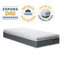 Ver imagem 2 de Colchão de Espuma D45 Pillow Top Fort Comfort Solteiro 88 Cm