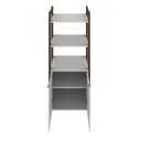 Ver imagem 5 de Estante Multiuso com 2 Portas Az1009 Branco/nogal Tecnomobili