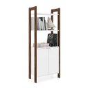 Ver mais imagens de Estante Multiuso com 2 Portas Az1009 Branco/nogal Tecnomobili