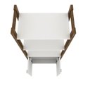 Ver imagem 6 de Estante Multiuso com 2 Portas Az1009 Branco/nogal Tecnomobili
