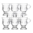 Ver imagem 1 de Jogo 8 Caneca de Café 117ml Hanover Vidro Cristalino Transparente Xícara em Casa Tem