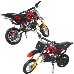 Mini Moto Infantil Gasolina 2 Tempos 49CC Cross Trilha Off Road Importway WVDB-006 Dirt Preta - 4