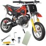 Mini Moto Infantil Gasolina 2 Tempos 49CC Cross Trilha Off Road Importway WVDB-006 Dirt Preta - 1