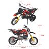 Mini Moto Infantil Gasolina 2 Tempos 49CC Cross Trilha Off Road Importway WVDB-006 Dirt Preta - 2