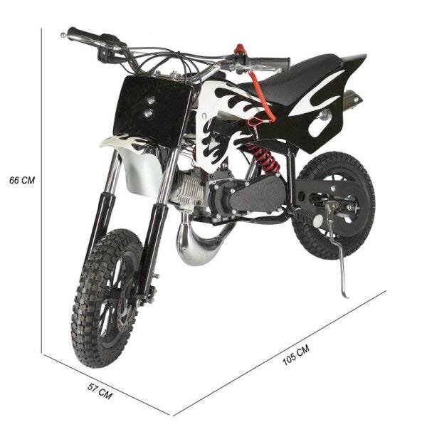 Mini Moto Infantil Gasolina 2 Tempos 49CC Cross Trilha Off Road