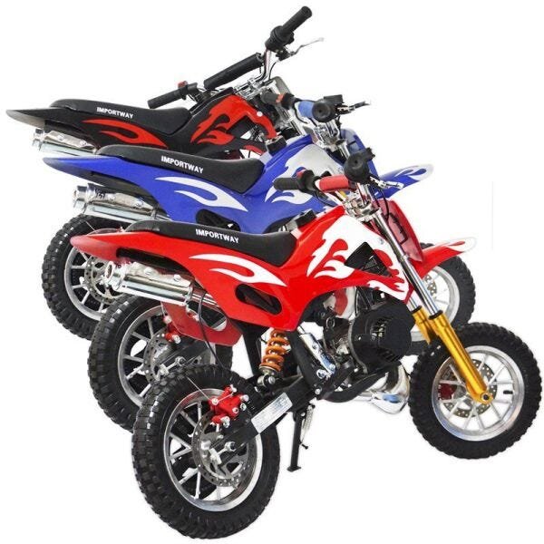 Mini Moto Infantil Gasolina 2 Tempos 49CC Cross Trilha Off Road Importway  WVDB-006 Dirt, Magalu Empresas