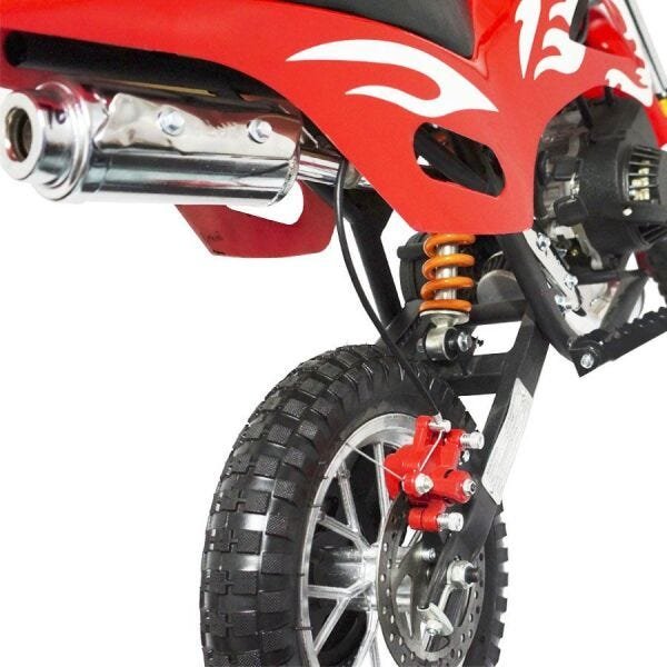 Mini Moto Infantil Gasolina 2 Tempos 49CC Cross Trilha Off Road Importway  WVDB-006 Dirt Preta - BEST SALE SHOP