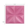 10 Placas Decorativas Revestimento de Parede Pvc 3d - Pétalas Rosa - 2