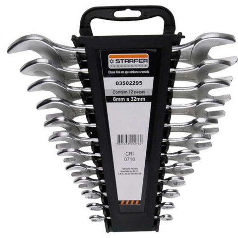Jogo chave Fixa Starfer 6mm-32mm com12 peças 03502295