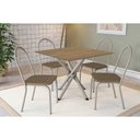 Ver imagem 1 de Mesa Cozinha Volga 90 + 4 Cad Noruega Niquel/Cap Kappesberg