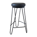 Ver imagem 1 de Banqueta Média para Cozinha Bar Balcão Bistrô Mesa Hairpin:preto